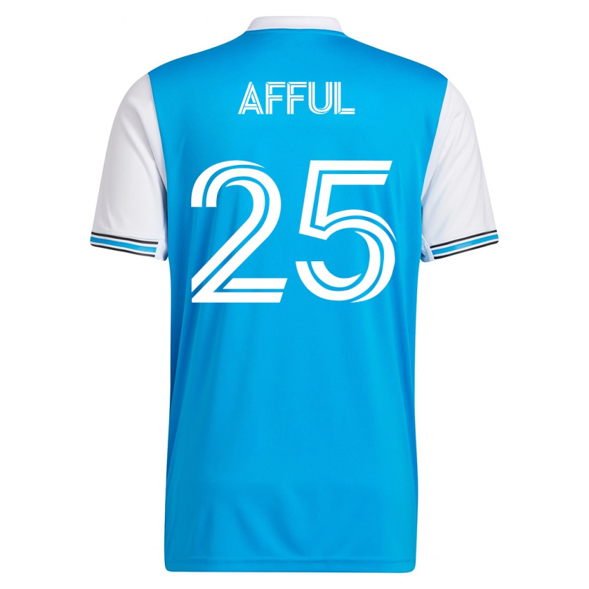 Kinder Harrison Afful #25 Blau Heimtrikot Trikot 2023/24 T-Shirt