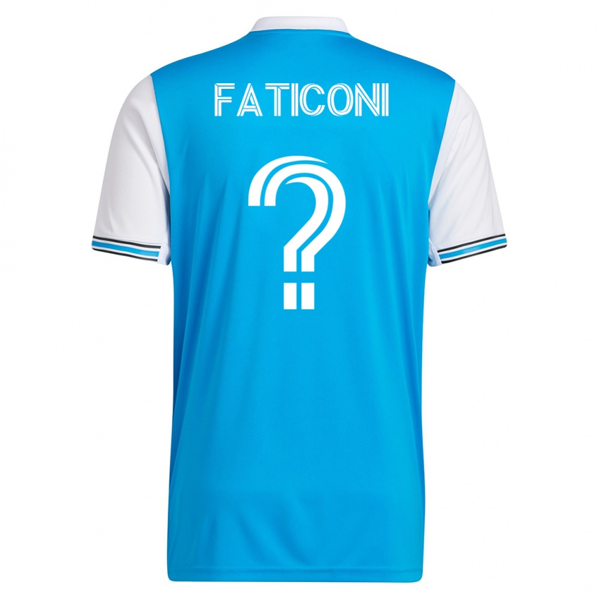 Kinder Trey Faticoni #0 Blau Heimtrikot Trikot 2023/24 T-Shirt