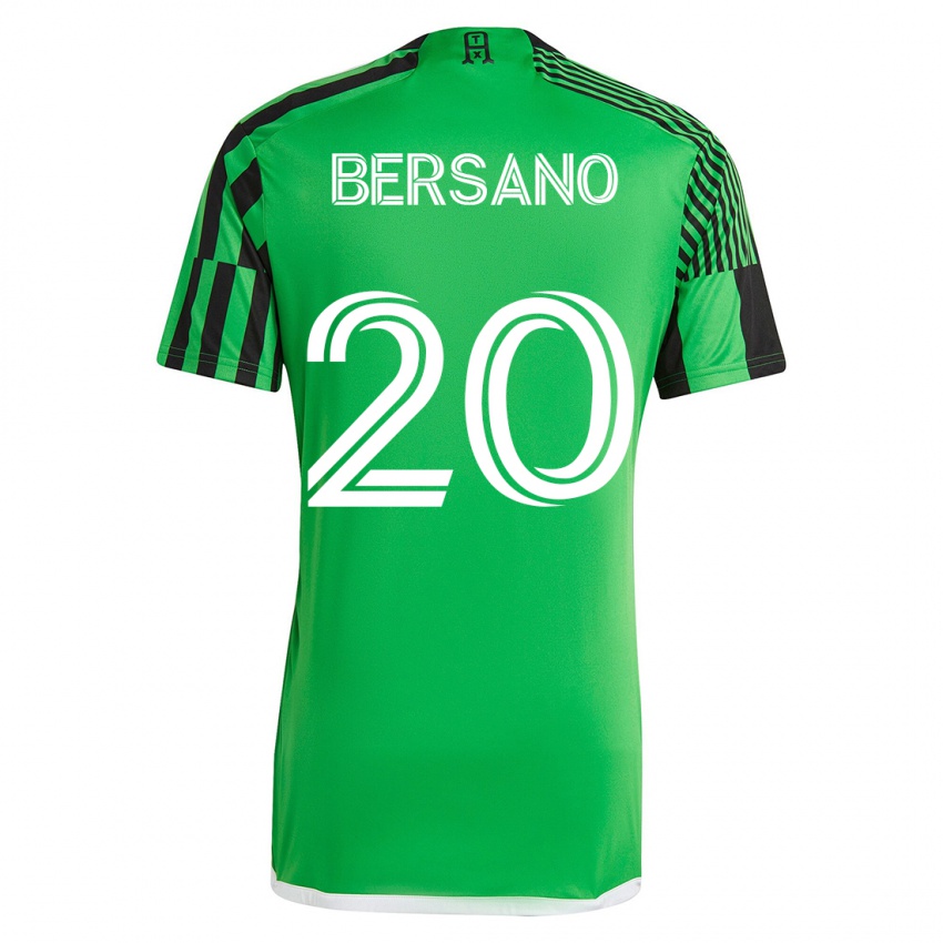 Kinder Matt Bersano #20 Grün Schwarz Heimtrikot Trikot 2023/24 T-Shirt