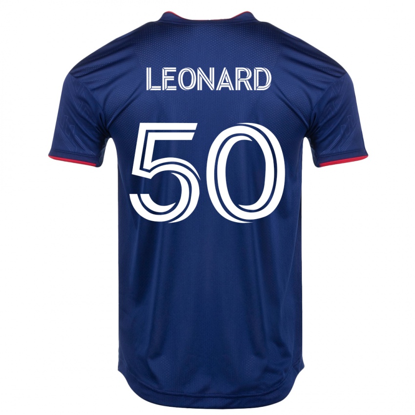 Kinder Eric Leonard #50 Marine Heimtrikot Trikot 2023/24 T-Shirt