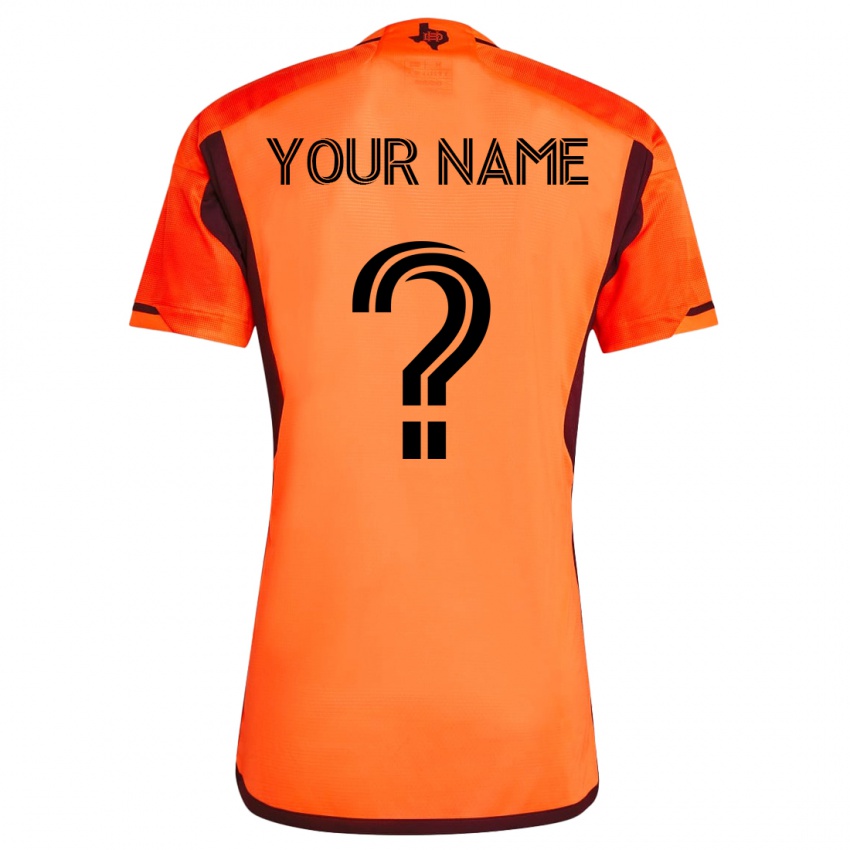 Kinder Ihren Namen #0 Orangefarben Heimtrikot Trikot 2023/24 T-Shirt