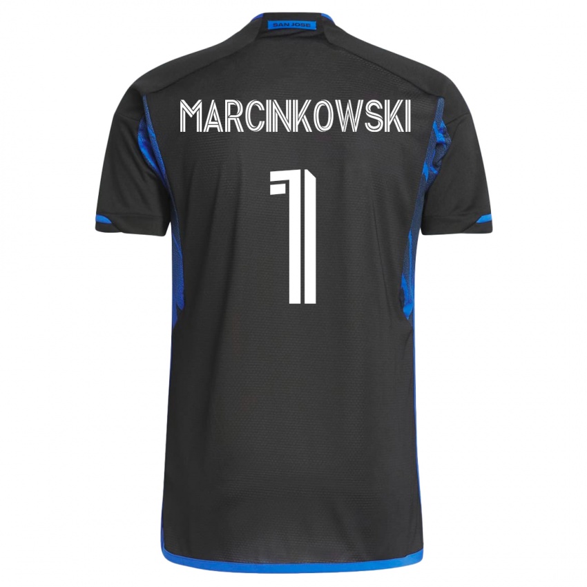 Kinder Jt Marcinkowski #1 Blau Schwarz Heimtrikot Trikot 2023/24 T-Shirt