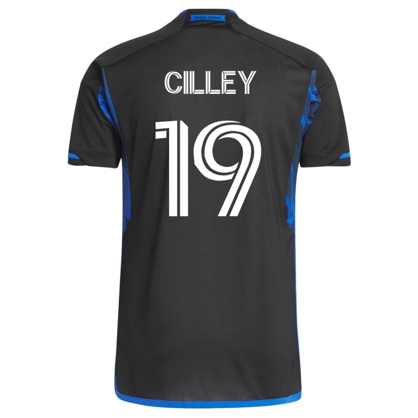 Kinder Cam Cilley #19 Blau Schwarz Heimtrikot Trikot 2023/24 T-Shirt