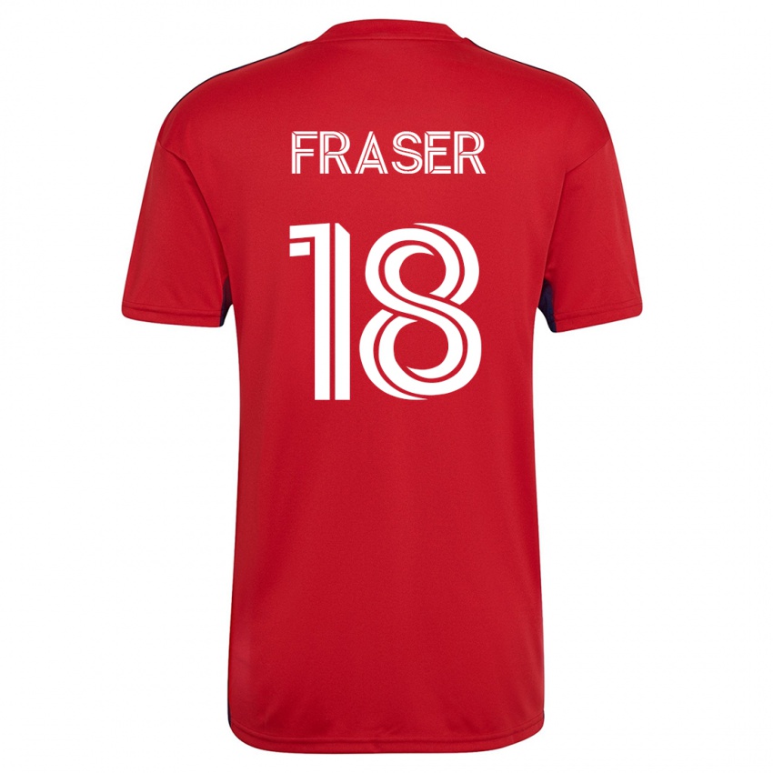 Kinder Liam Fraser #18 Rot Heimtrikot Trikot 2023/24 T-Shirt