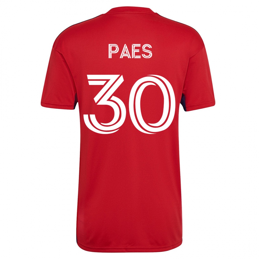 Kinder Maarten Paes #30 Rot Heimtrikot Trikot 2023/24 T-Shirt