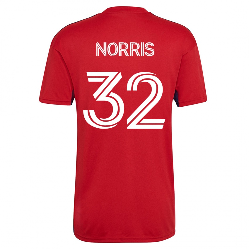 Kinder Nolan Norris #32 Rot Heimtrikot Trikot 2023/24 T-Shirt