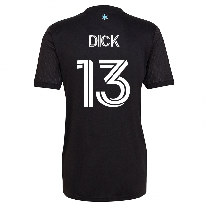 Kinder Eric Dick #13 Schwarz Heimtrikot Trikot 2023/24 T-Shirt