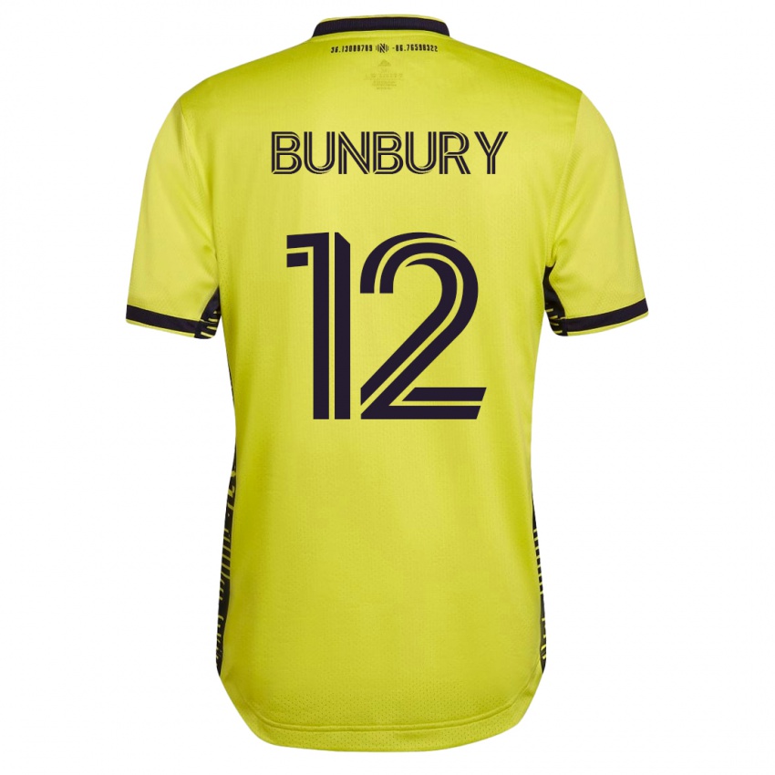 Kinder Teal Bunbury #12 Gelb Heimtrikot Trikot 2023/24 T-Shirt