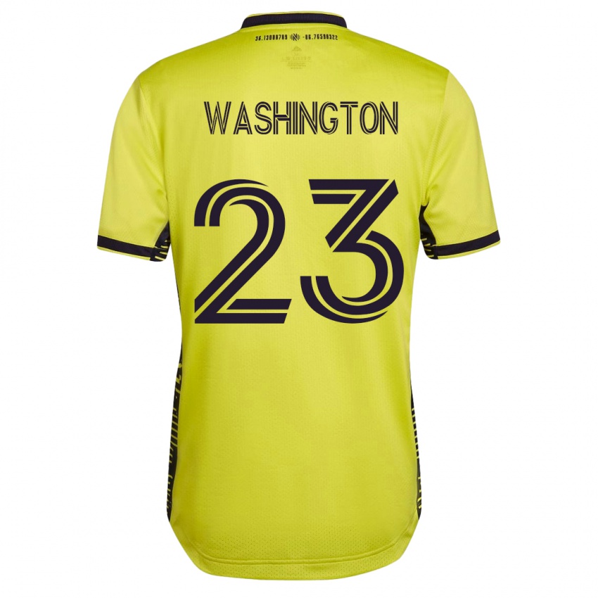 Kinder Taylor Washington #23 Gelb Heimtrikot Trikot 2023/24 T-Shirt