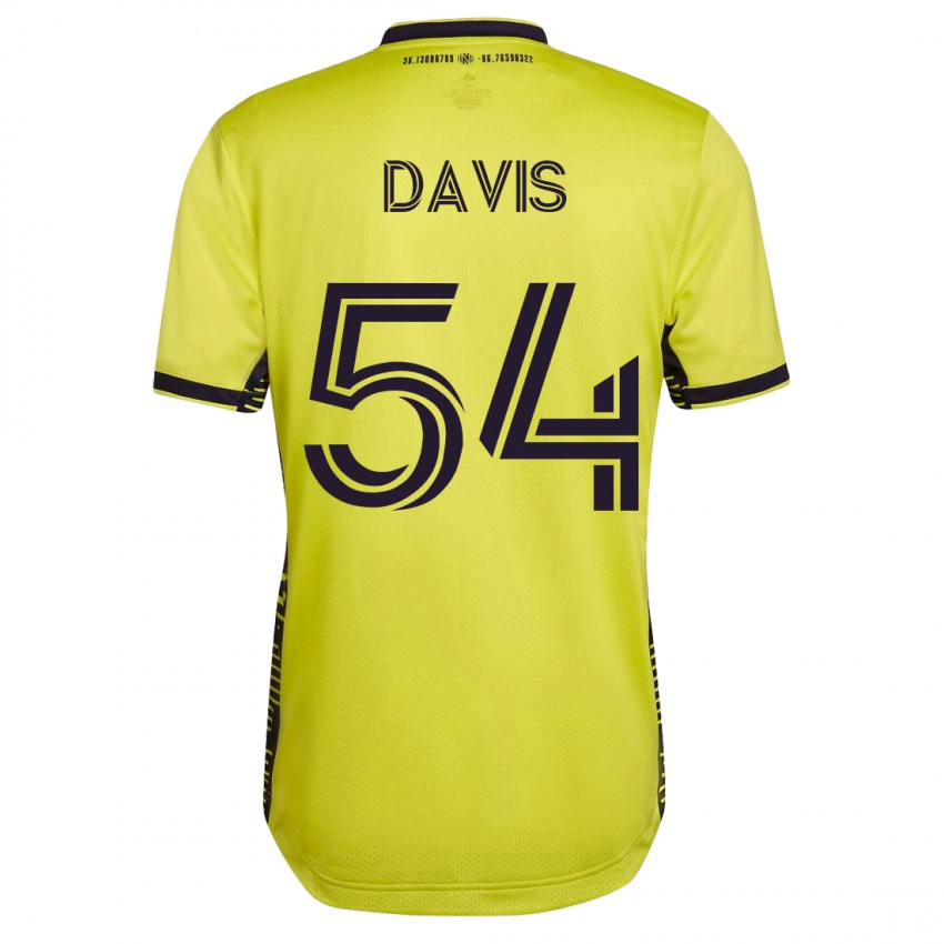 Kinder Sean Davis #54 Gelb Heimtrikot Trikot 2023/24 T-Shirt