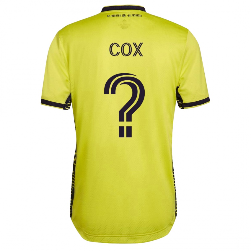 Kinder Justin Cox #0 Gelb Heimtrikot Trikot 2023/24 T-Shirt