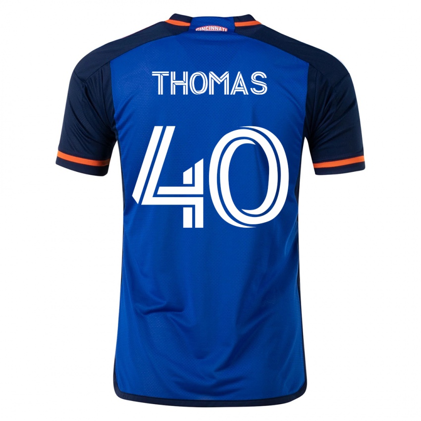 Kinder Kai Thomas #40 Blau Heimtrikot Trikot 2023/24 T-Shirt