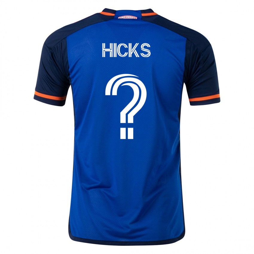 Kinder Elijah Hicks #0 Blau Heimtrikot Trikot 2023/24 T-Shirt