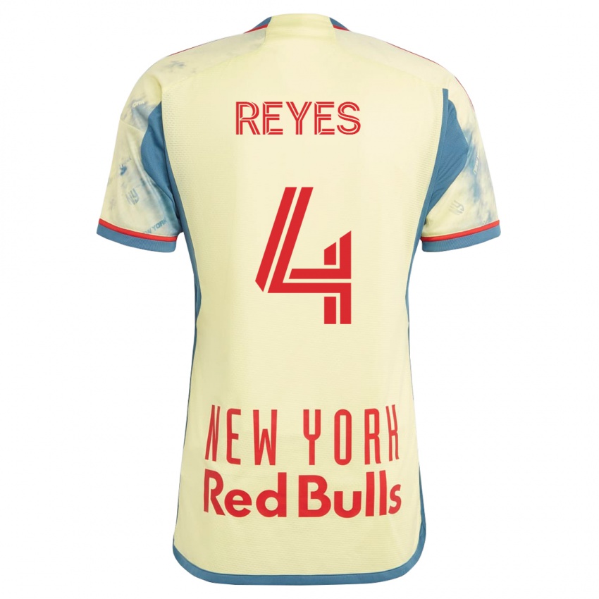 Kinder Andrés Reyes #4 Gelb Heimtrikot Trikot 2023/24 T-Shirt