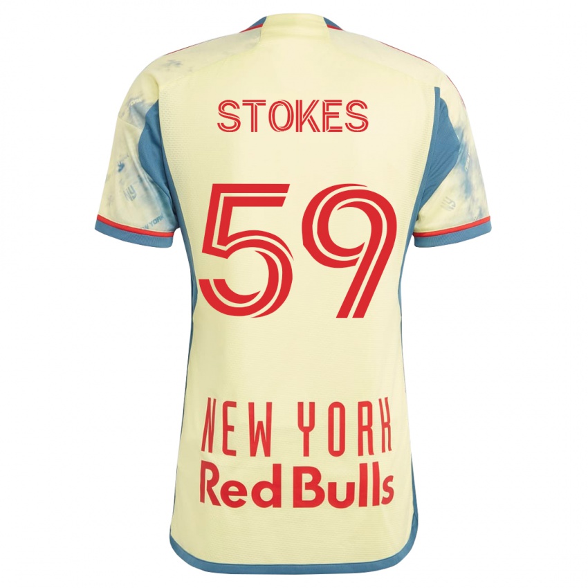 Kinder Aidan Stokes #59 Gelb Heimtrikot Trikot 2023/24 T-Shirt