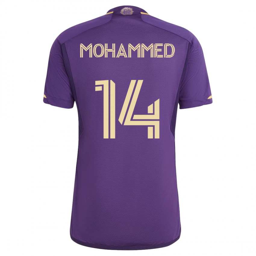 Kinder Shak Mohammed #14 Violett Heimtrikot Trikot 2023/24 T-Shirt