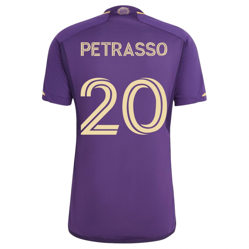 Kinder Luca Petrasso #20 Violett Heimtrikot Trikot 2023/24 T-Shirt