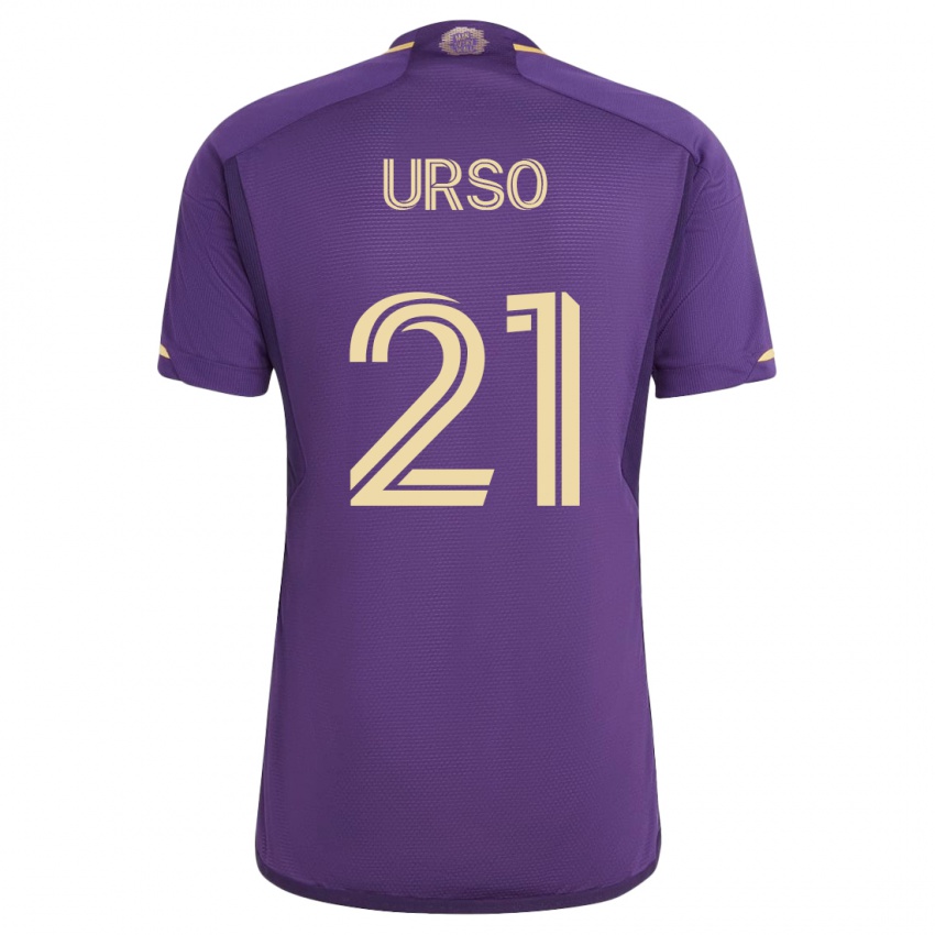 Kinder Júnior Urso #21 Violett Heimtrikot Trikot 2023/24 T-Shirt