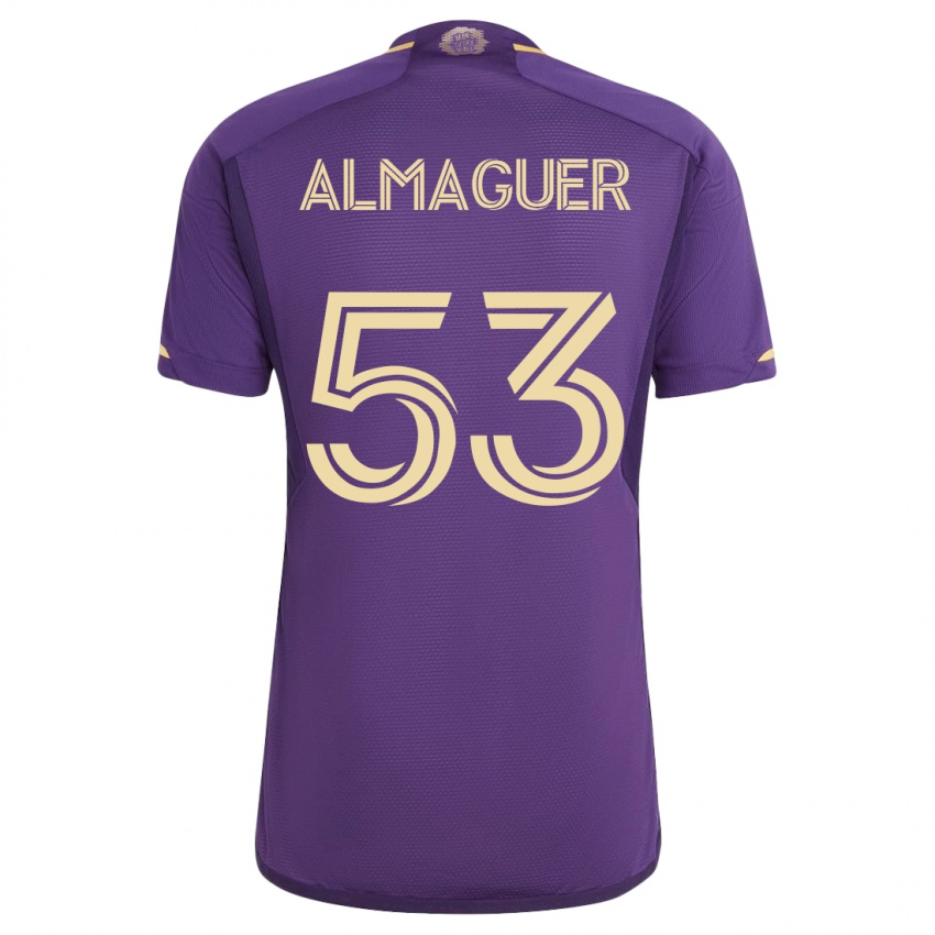 Kinder Jorge Almaguer #53 Violett Heimtrikot Trikot 2023/24 T-Shirt