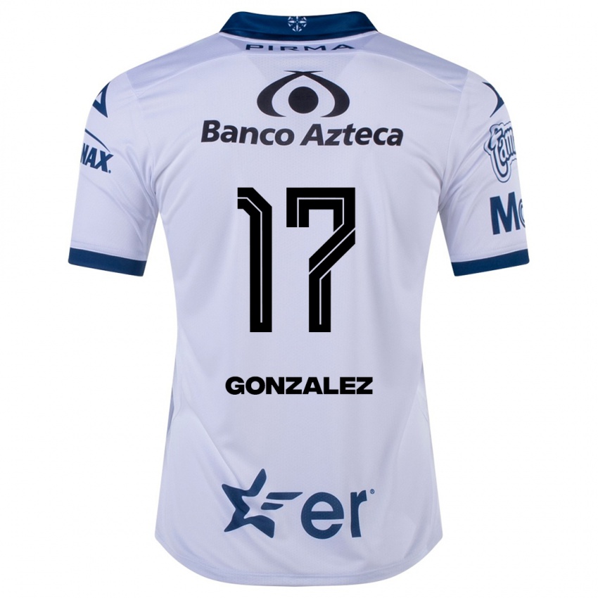 Kinder Andrea González #17 Weiß Heimtrikot Trikot 2023/24 T-Shirt