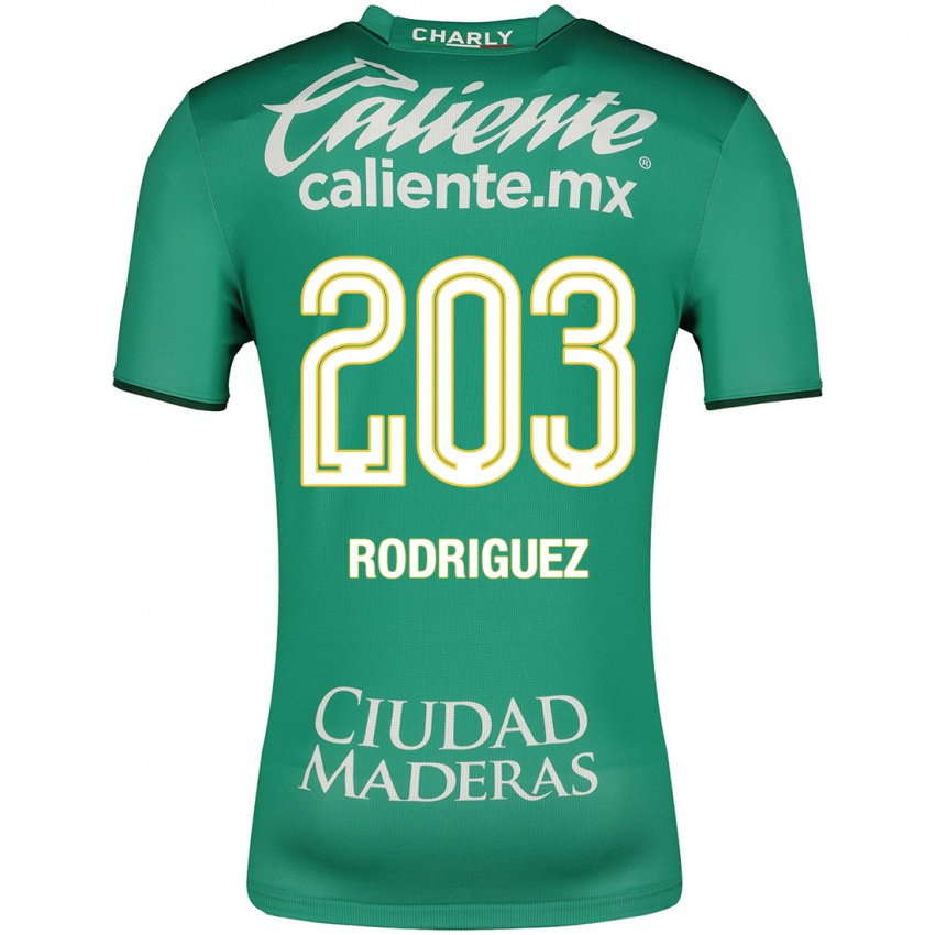 Kinder César Rodríguez #203 Grün Heimtrikot Trikot 2023/24 T-Shirt