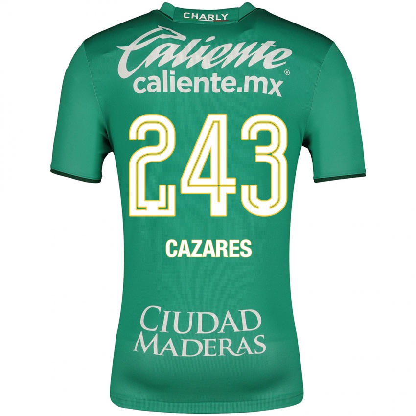Kinder Juan Cázares #243 Grün Heimtrikot Trikot 2023/24 T-Shirt