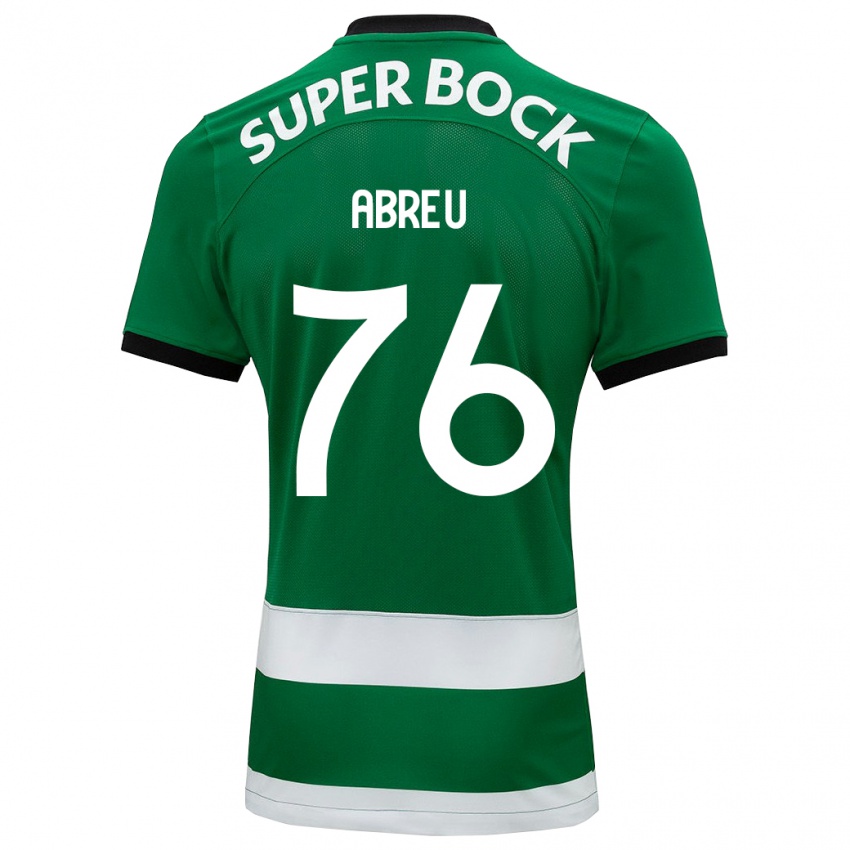 Kinder Diogo Abreu #76 Grün Heimtrikot Trikot 2023/24 T-Shirt