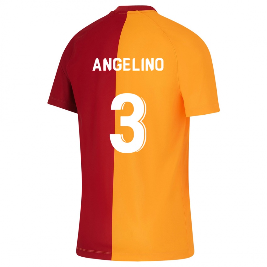 Kinder Angelino #3 Orangefarben Heimtrikot Trikot 2023/24 T-Shirt