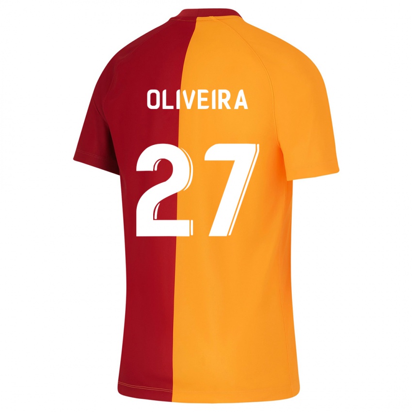 Kinder Sergio Oliveira #27 Orangefarben Heimtrikot Trikot 2023/24 T-Shirt