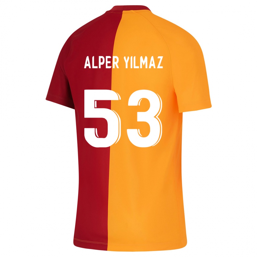 Kinder Barış Alper Yılmaz #53 Orangefarben Heimtrikot Trikot 2023/24 T-Shirt