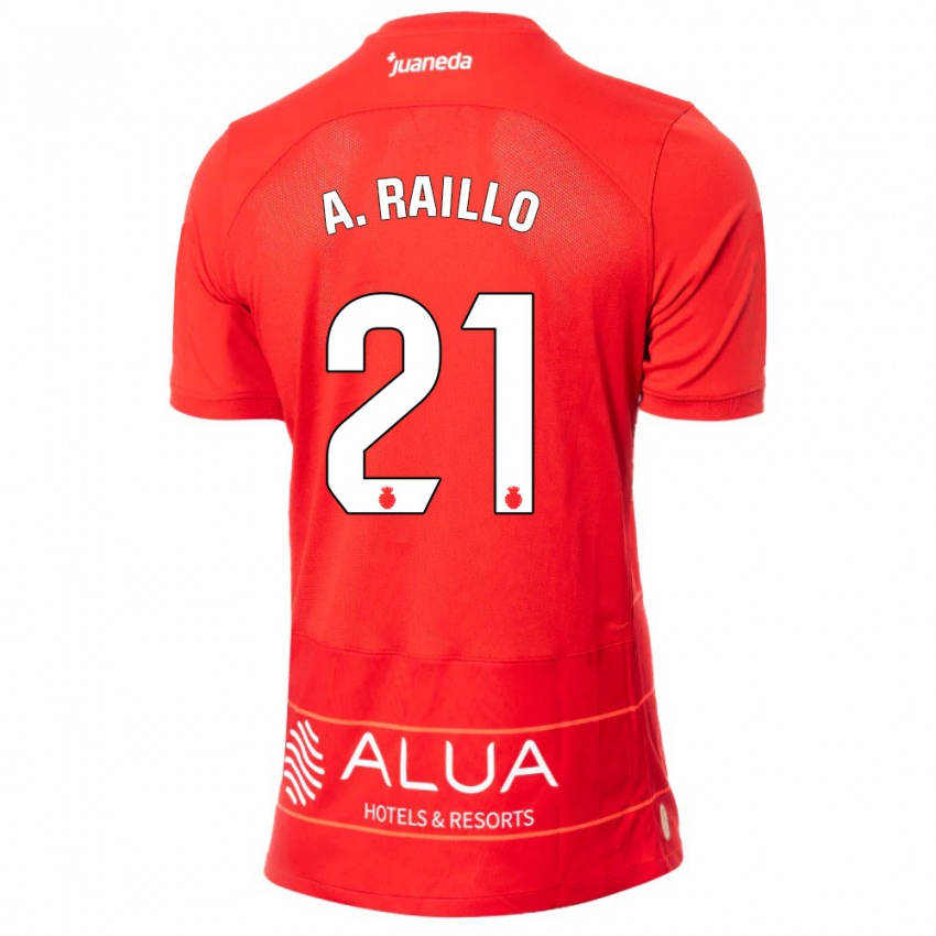 Kinder Antonio Raíllo #21 Rot Heimtrikot Trikot 2023/24 T-Shirt