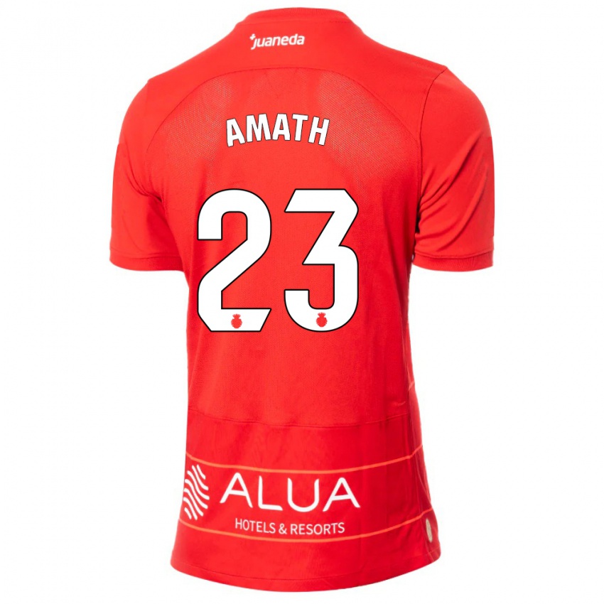 Kinder Amath Ndiaye #23 Rot Heimtrikot Trikot 2023/24 T-Shirt