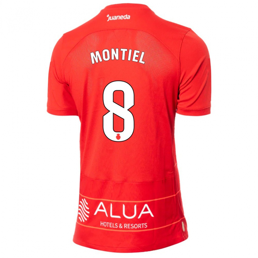 Kinder Luis Montiel #8 Rot Heimtrikot Trikot 2023/24 T-Shirt