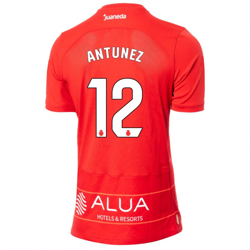 Kinder Yahir Antúnez #12 Rot Heimtrikot Trikot 2023/24 T-Shirt