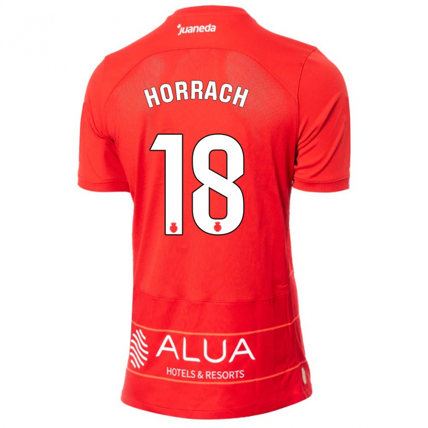 Kinder Barto Horrach #18 Rot Heimtrikot Trikot 2023/24 T-Shirt