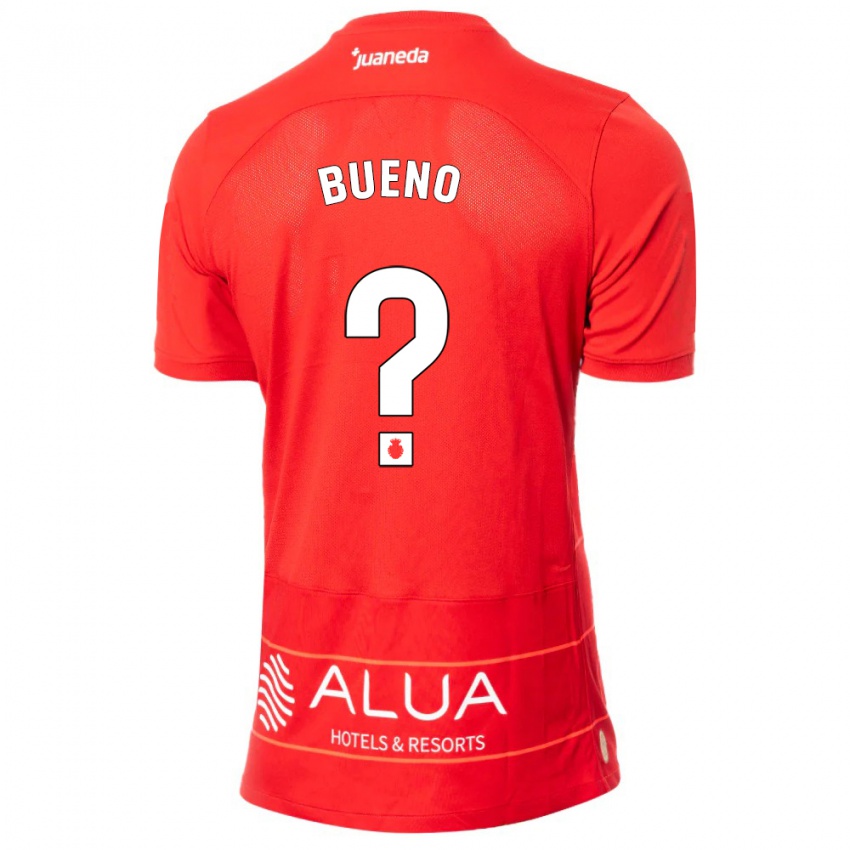 Kinder Antonio Bueno #0 Rot Heimtrikot Trikot 2023/24 T-Shirt