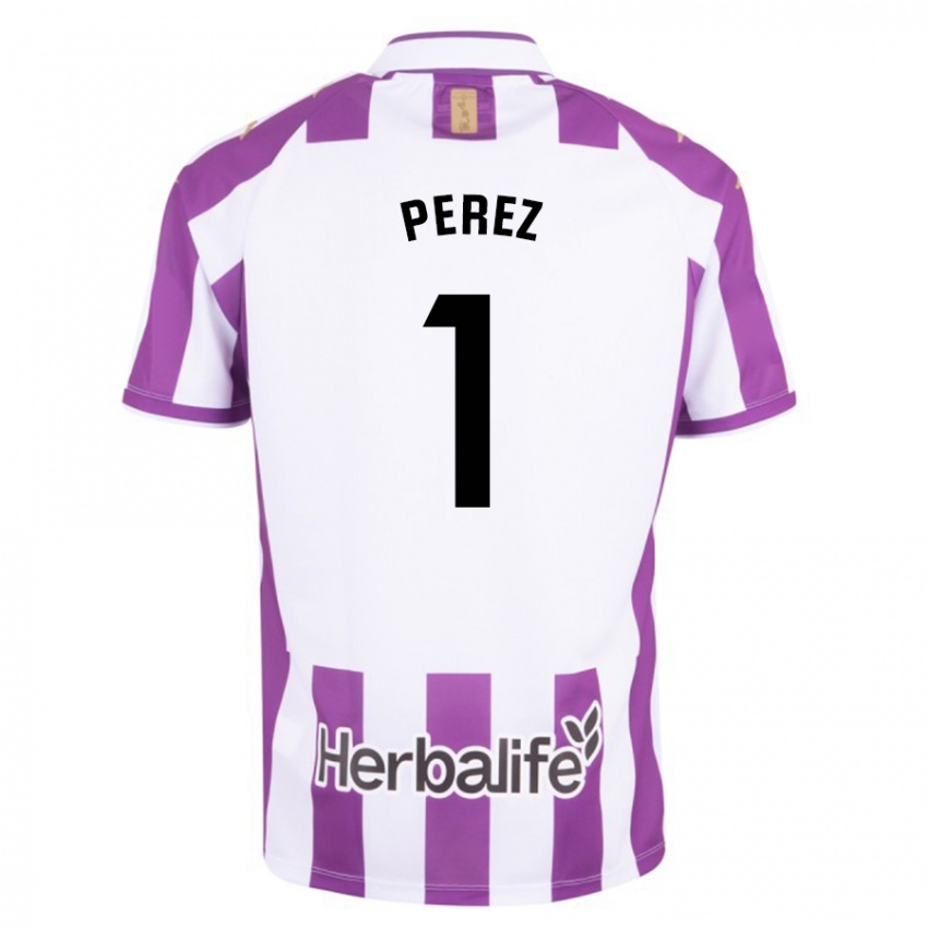 Kinder Fer Pérez #1 Lila Heimtrikot Trikot 2023/24 T-Shirt