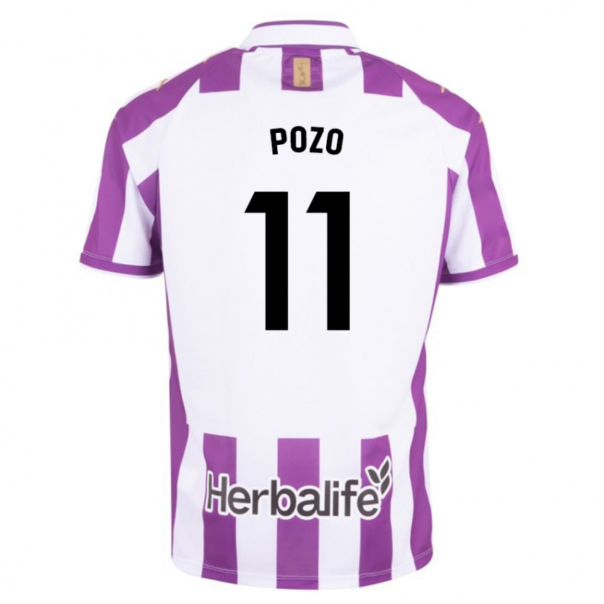 Kinder Manuel Pozo #11 Lila Heimtrikot Trikot 2023/24 T-Shirt