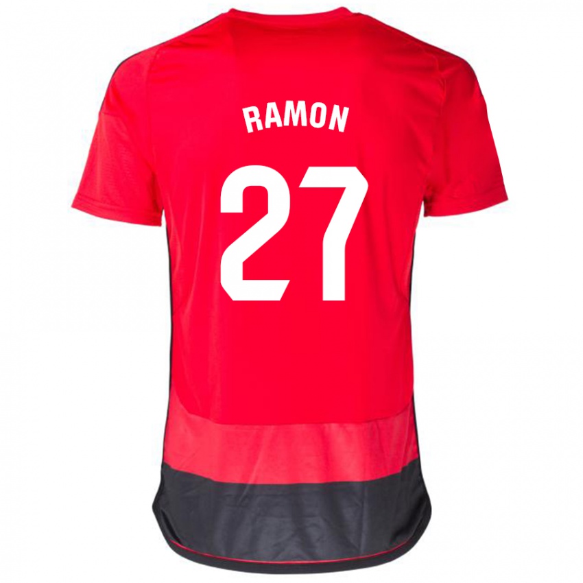 Kinder Pablo Ramón #27 Rot Schwarz Heimtrikot Trikot 2023/24 T-Shirt