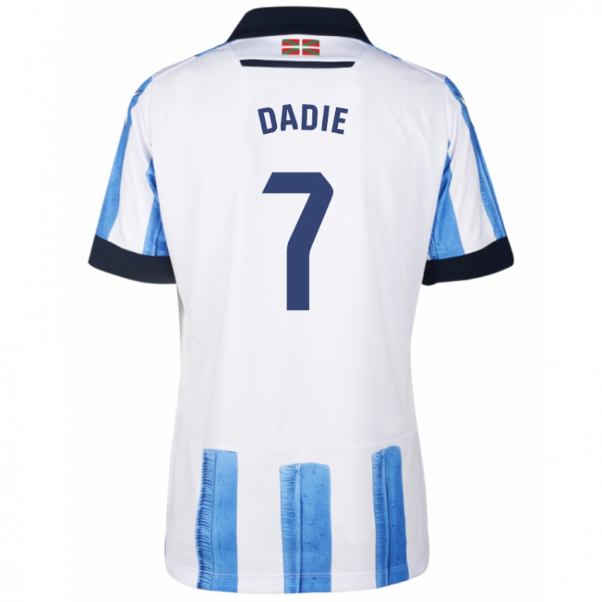 Kinder Alberto Dadie #7 Blau Weiss Heimtrikot Trikot 2023/24 T-Shirt