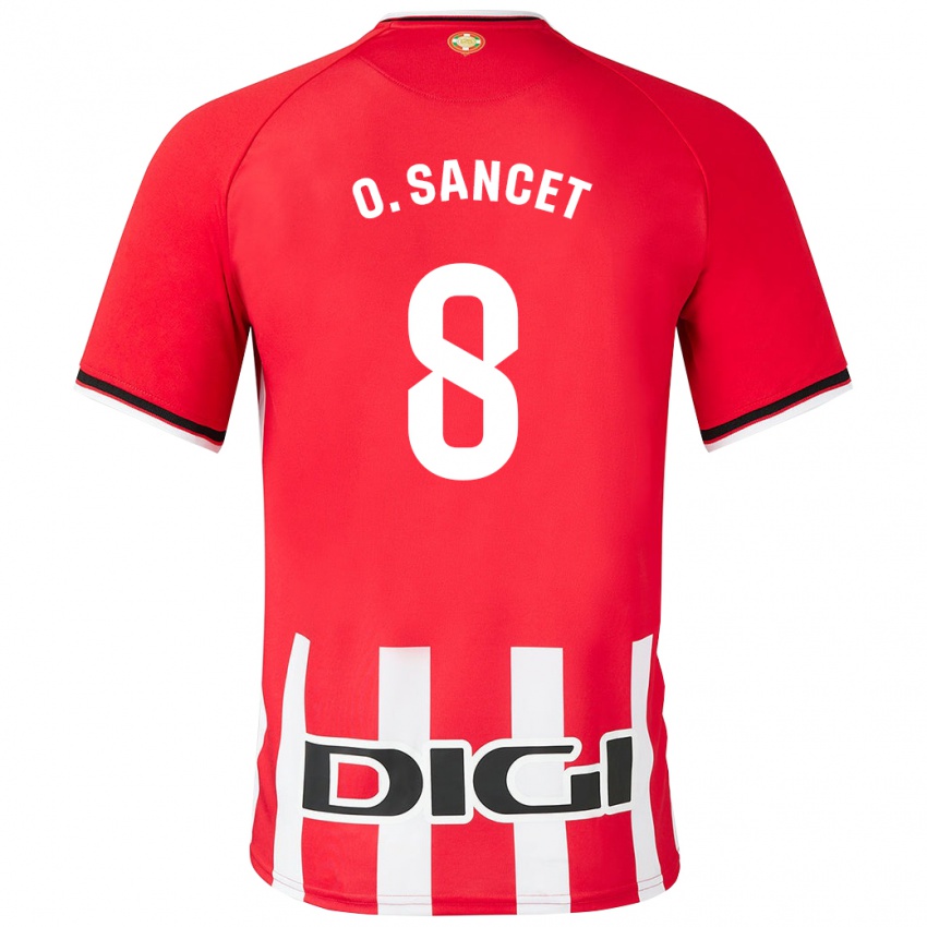 Kinder Oihan Sancet #8 Rot Heimtrikot Trikot 2023/24 T-Shirt