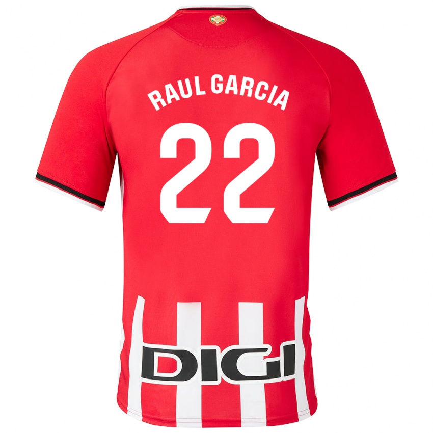 Kinder Raúl García #22 Rot Heimtrikot Trikot 2023/24 T-Shirt