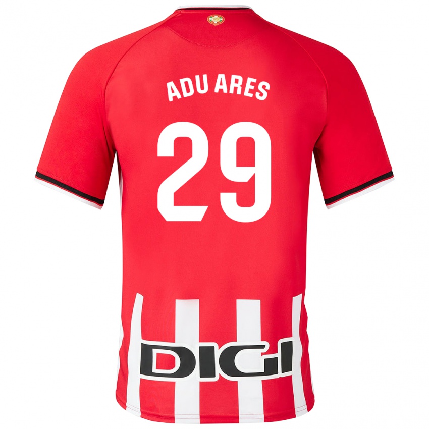 Kinder Adu Ares #29 Rot Heimtrikot Trikot 2023/24 T-Shirt