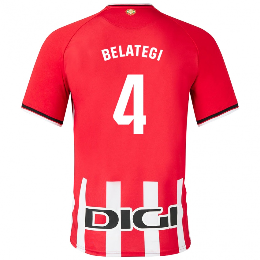 Kinder Danel Belategi #4 Rot Heimtrikot Trikot 2023/24 T-Shirt