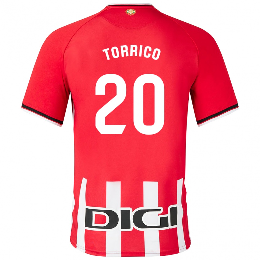 Kinder Aitor Torrico #20 Rot Heimtrikot Trikot 2023/24 T-Shirt