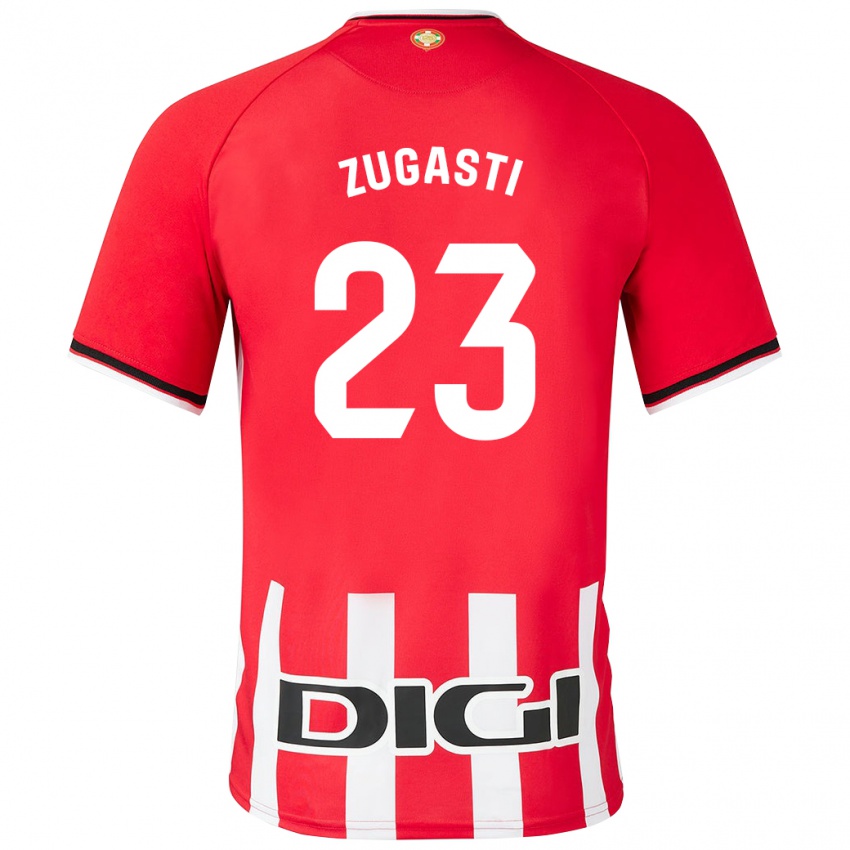 Kinder Patricia Zugasti Oses #23 Rot Heimtrikot Trikot 2023/24 T-Shirt