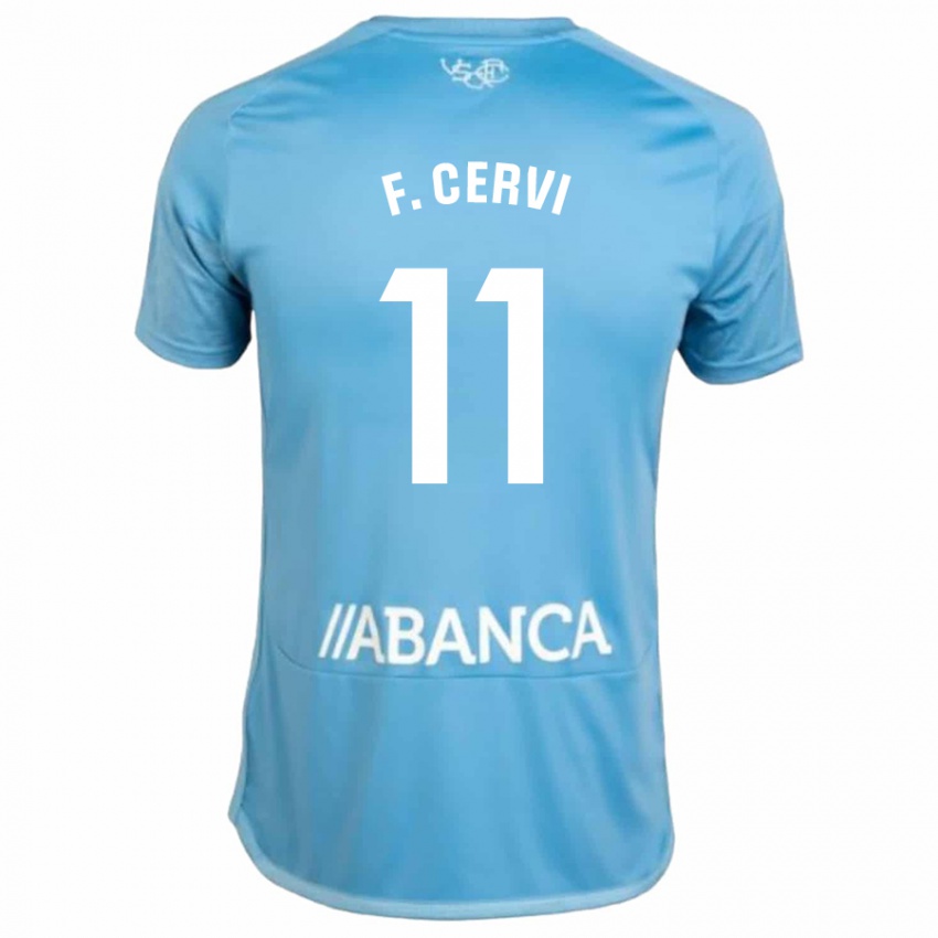 Kinder Franco Cervi #11 Blau Heimtrikot Trikot 2023/24 T-Shirt