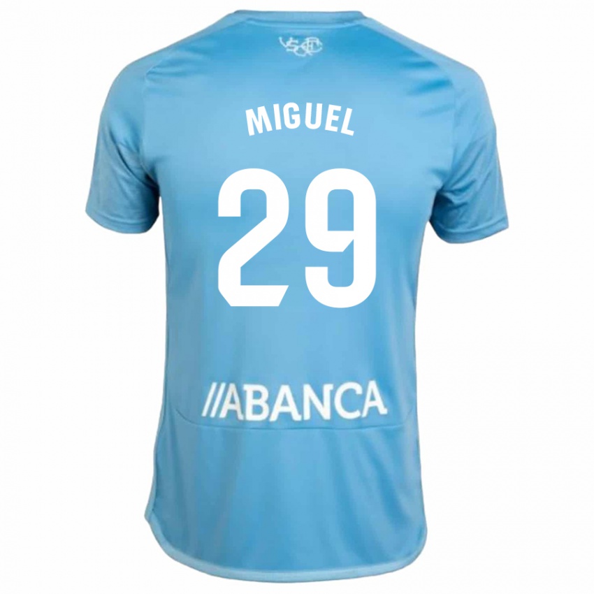 Kinder Miguel Rodríguez #29 Blau Heimtrikot Trikot 2023/24 T-Shirt