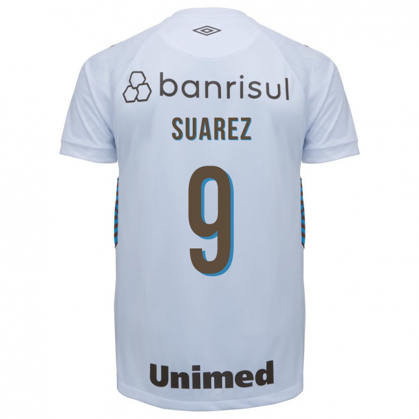 Kinder Luis Suárez #9 Weiß Auswärtstrikot Trikot 2023/24 T-Shirt