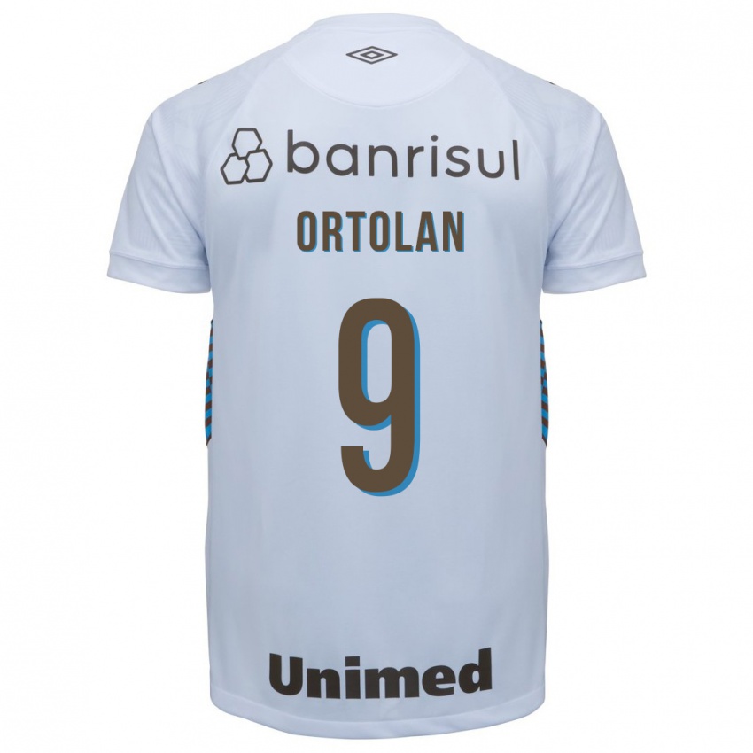 Kinder Dani Ortolan #9 Weiß Auswärtstrikot Trikot 2023/24 T-Shirt